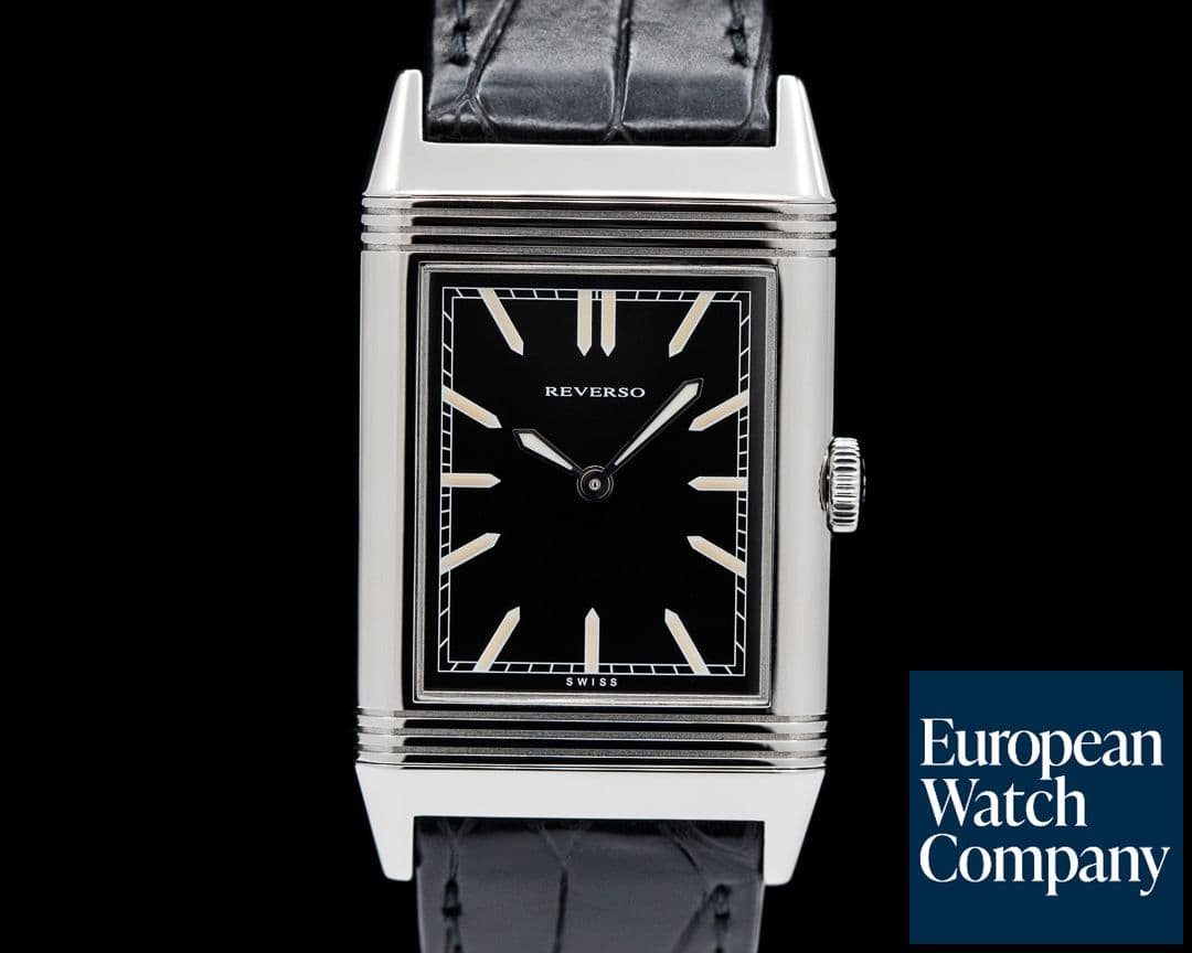 Image of Jaeger LeCoultre Grande Reverso Tribute to 1931 Ultra Thin SS Black Dial