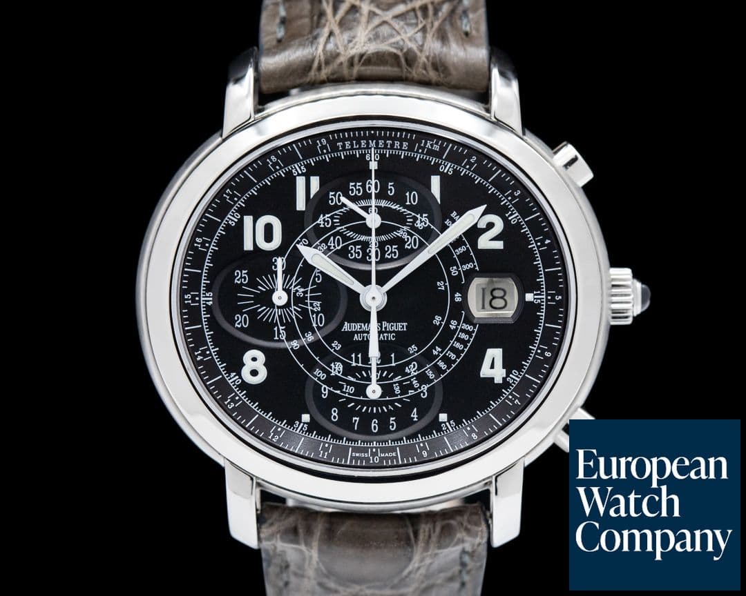 Image of Audemars Piguet Millenary Chronograph Steel Black Luminous Dial