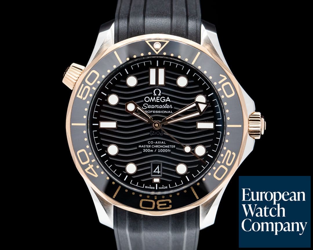 Image of Omega Seamaster Diver 300M Black SS / 18k Rose Gold 2021