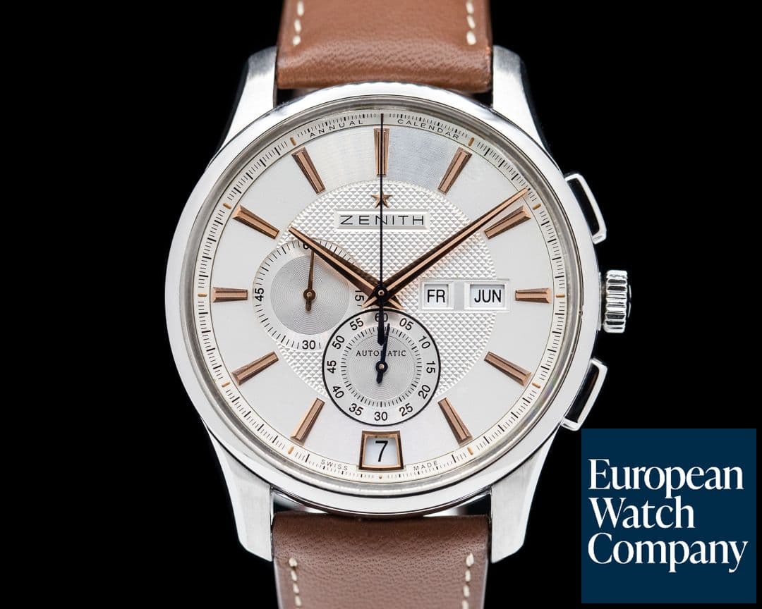 Image of Zenith Captain Windsor Chronograph SS / Silver Dial 