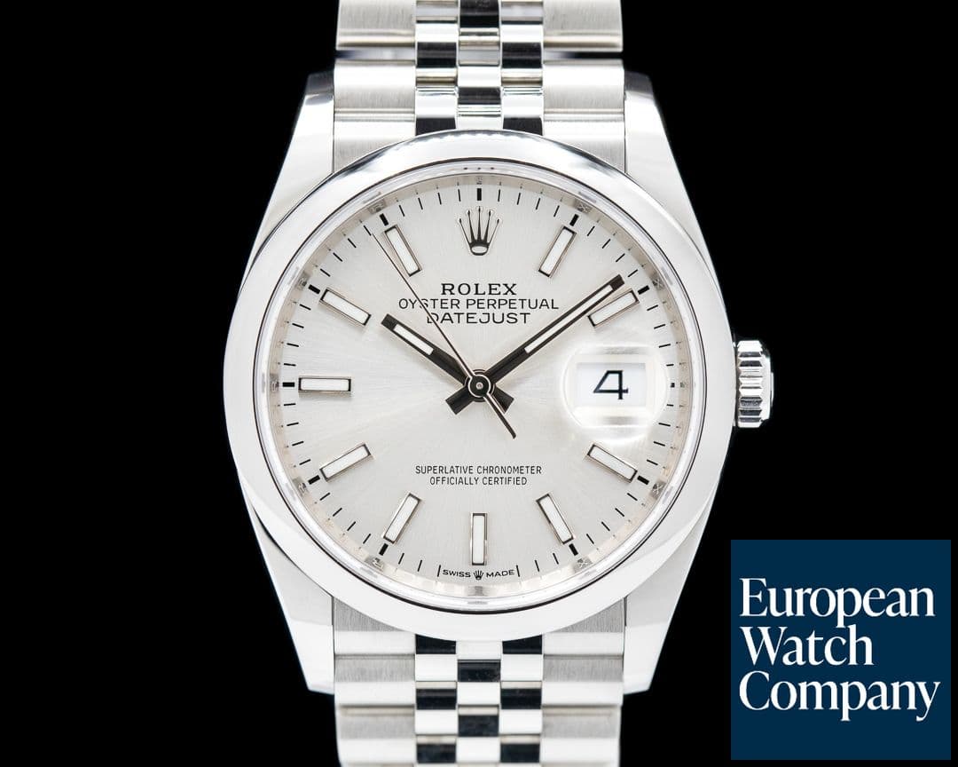 Image of Rolex Datejust Silver Stick Dial / Jubilee Bracelet