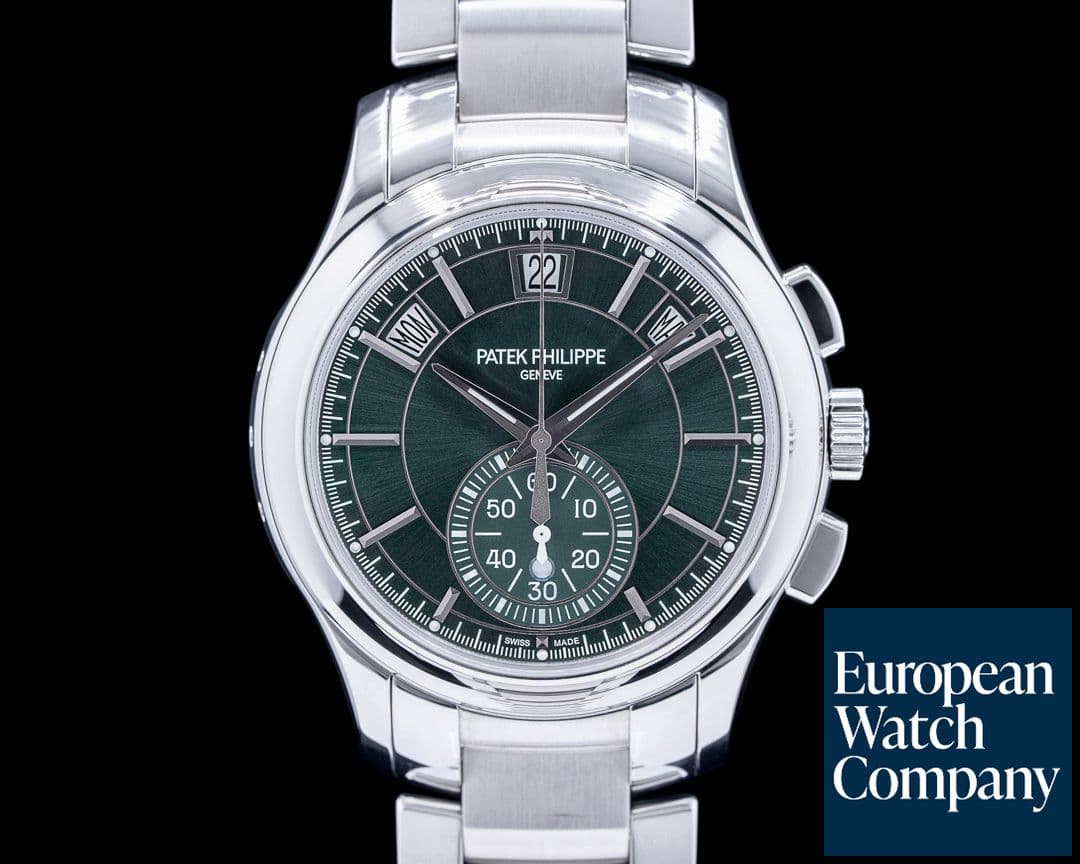 Image of Patek Philippe 5905/1A Chronograph Annual Calendar Green Dial SS 