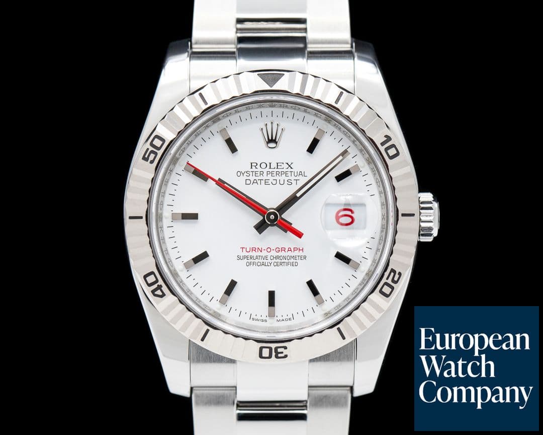 Image of Rolex Datejust Turn O Graph SS White Dial "Thunderbird"
