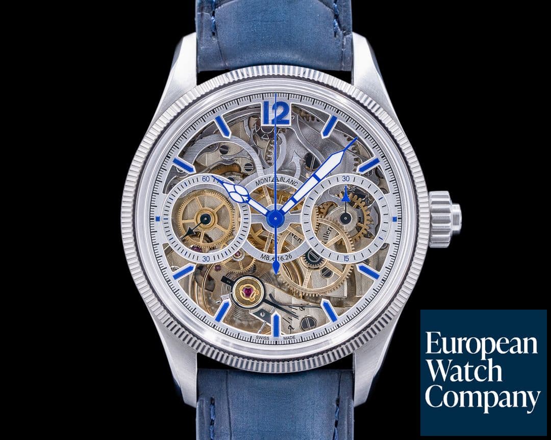 Image of Montblanc Montblanc 1858 "Unveiled Secret" Monopusher Chronograph Skeleton LE UNWO