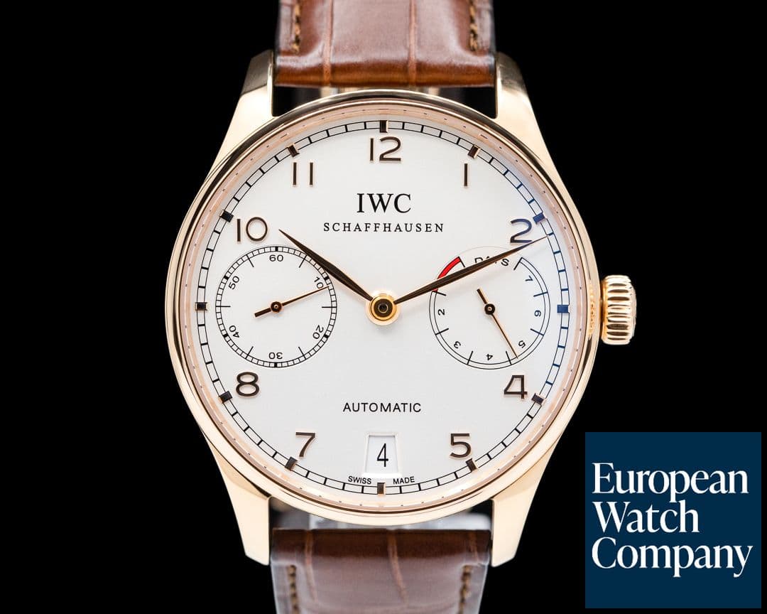 Image of IWC Portuguese 7 Day Automatic 18K Rose Gold 