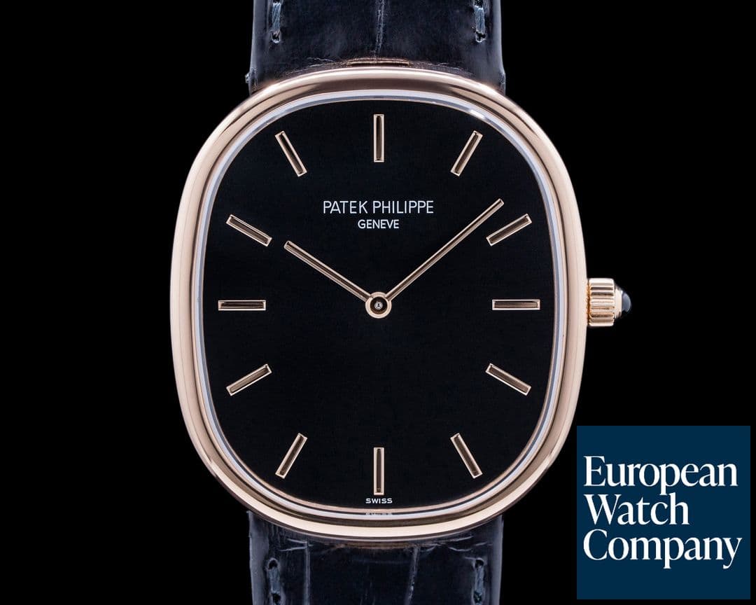 Image of Patek Philippe Golden Ellipse 5738R Rose Gold Black Dial 2022