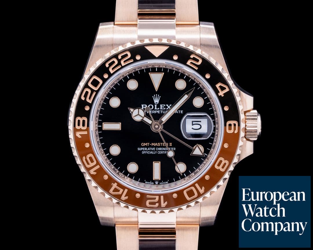 Image of Rolex GMT Master II 126715 18K Everose Ceramic Root Beer