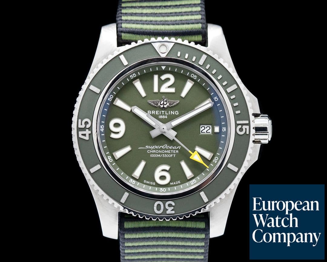 Image of Breitling SuperOcean 44 OUTERKNOWN SS / Green  