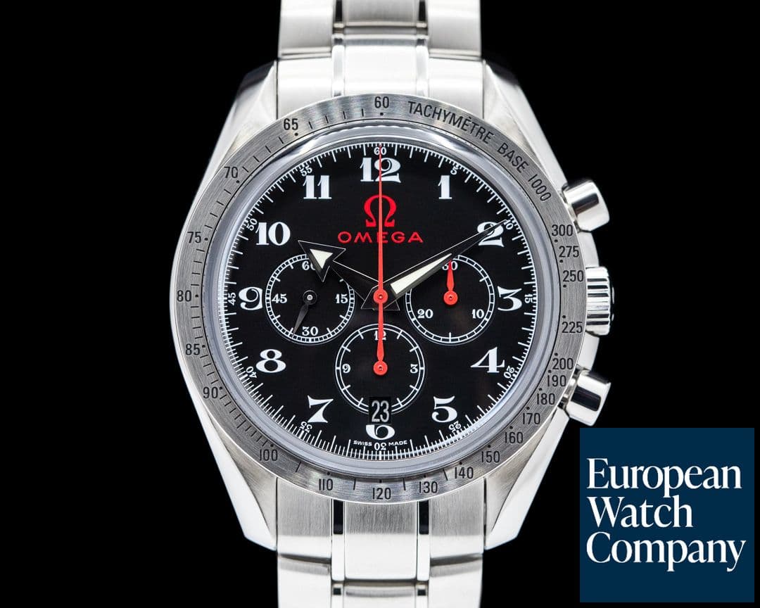 Image of Omega Olympic Speedmaster Broad Arrow Black Dial SS