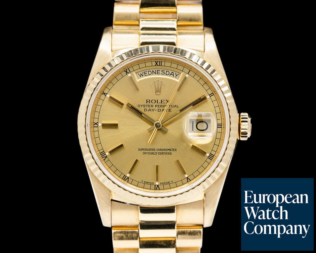 Image of Rolex Day Date President Champagne Dial 18K Yellow Gold 