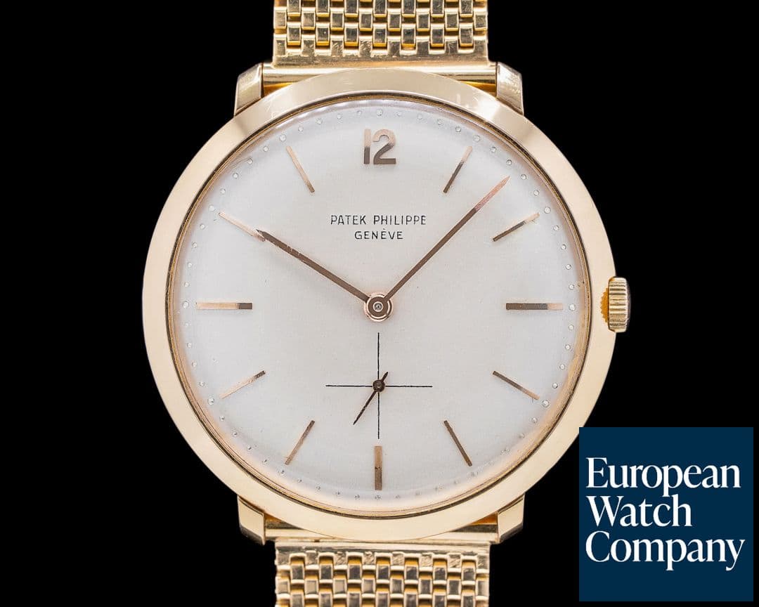 Image of Patek Philippe Calatrava Gold Mens Watch 2572 1957 ORIGINAL CERT 35MM