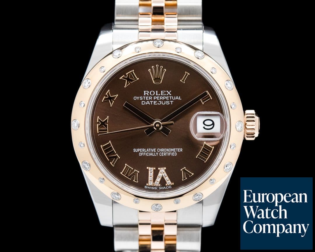 Image of Rolex Datejust 31MM 18K Rose Gold and Stainless Steel 