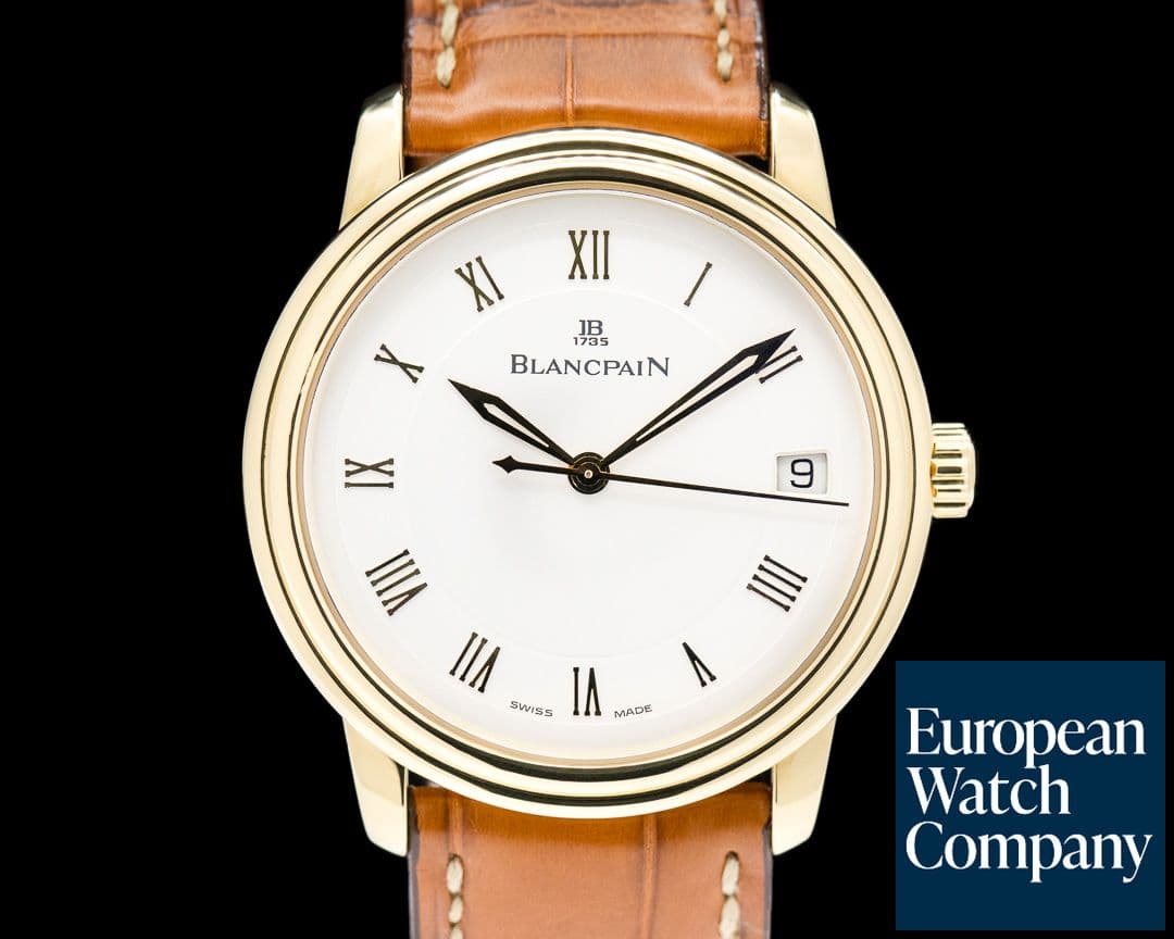 Image of Blancpain Villeret Ultra Slim Limited Edition Yellow Gold 