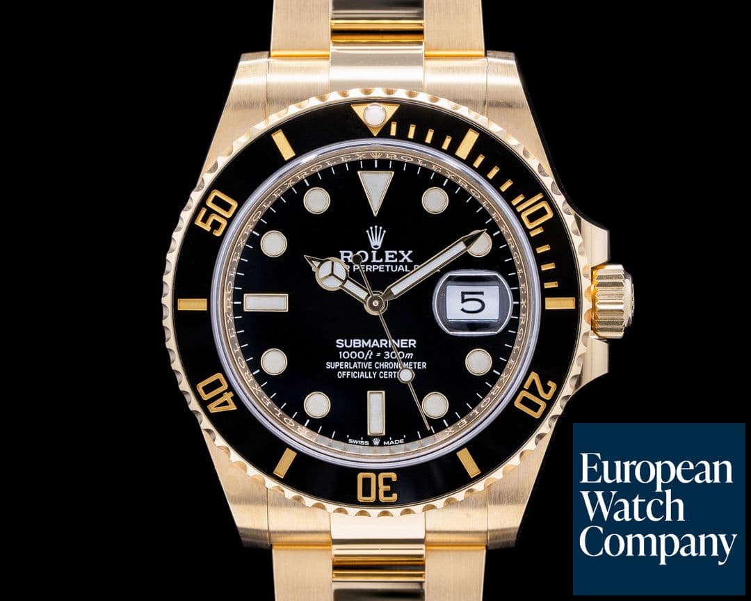 Image of Rolex Submariner 126618 18K Yellow Gold Black Dial 2021