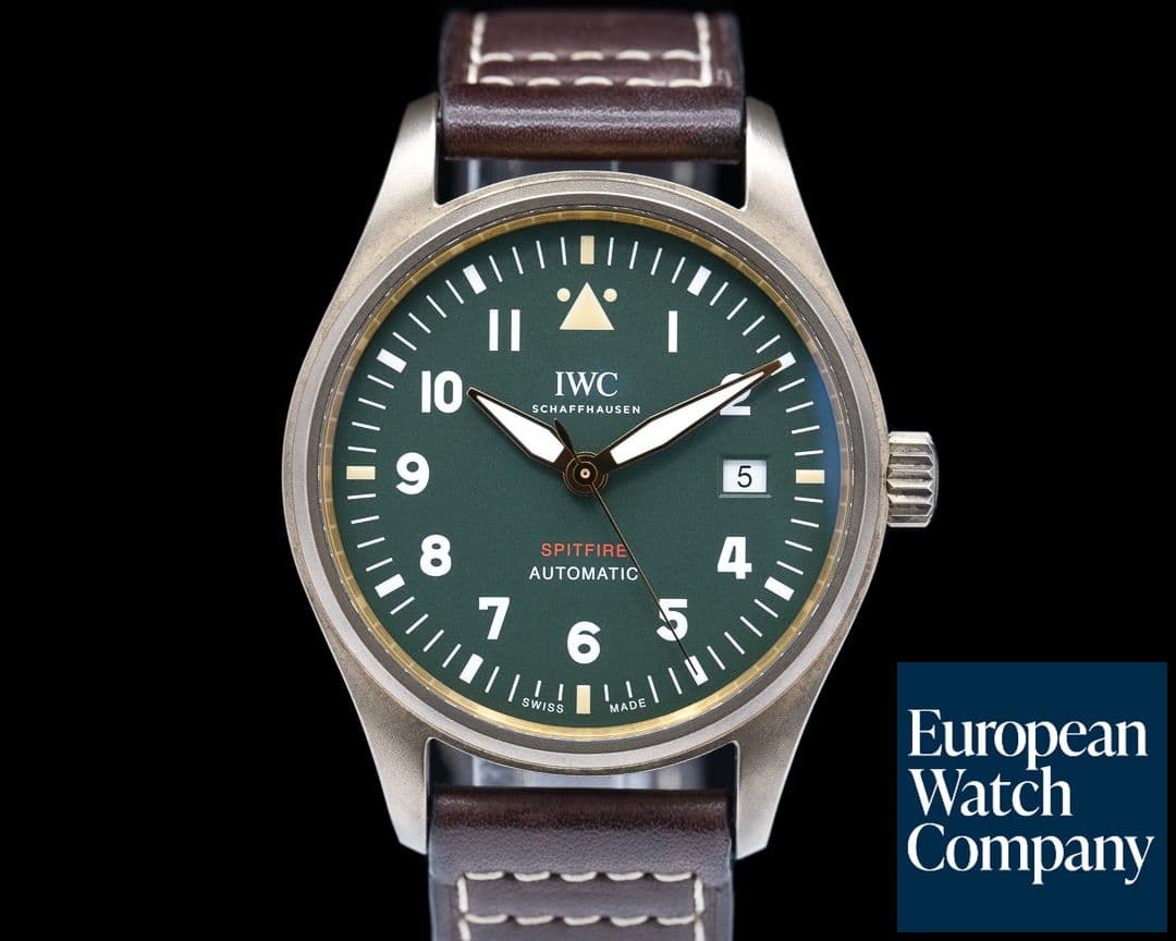 Image of IWC Spitfire IW326802 Automatic Bronze Green Dial