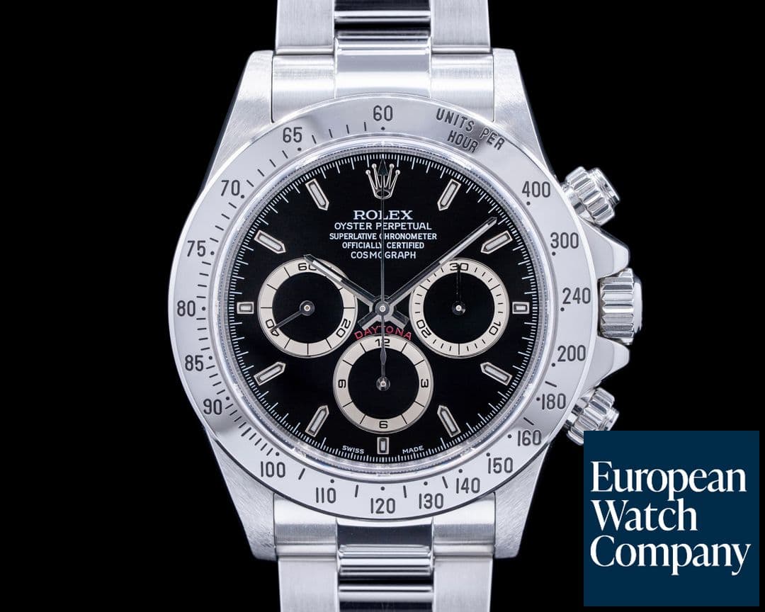 Image of Rolex Daytona 16520 A Series Black Dial Zenith SHARP