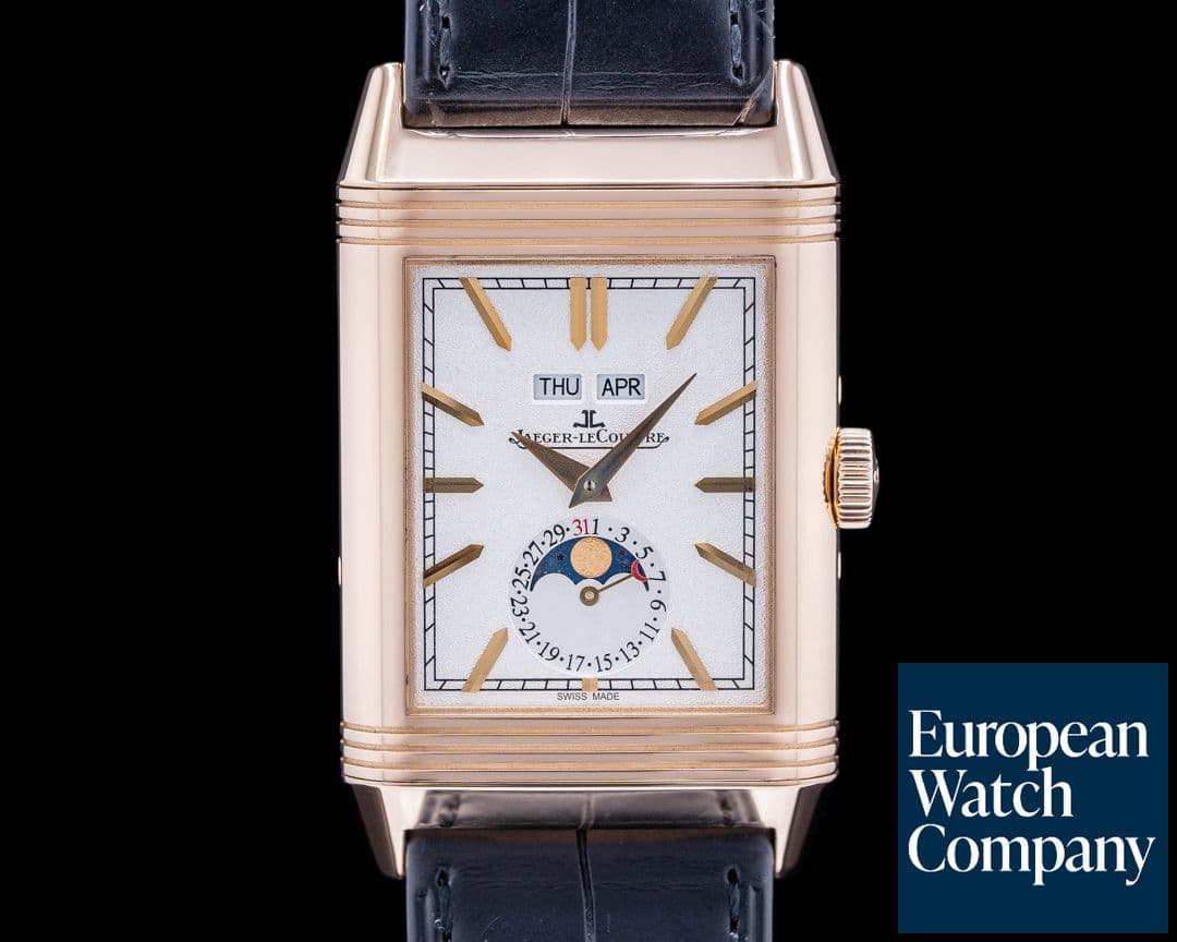 Image of Jaeger LeCoultre Reverso Tribute Calendar 18K Rose Gold