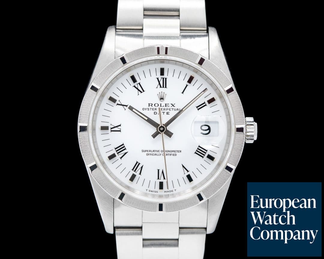 Image of Rolex Oyster Date White Roman Dial SS / SS