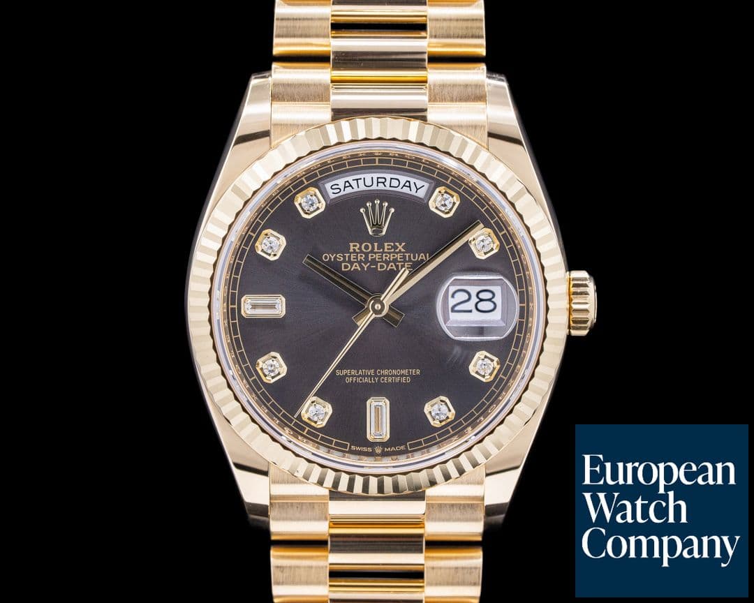 Image of Rolex Day Date President 128238 Dark Grey Diamond Dial