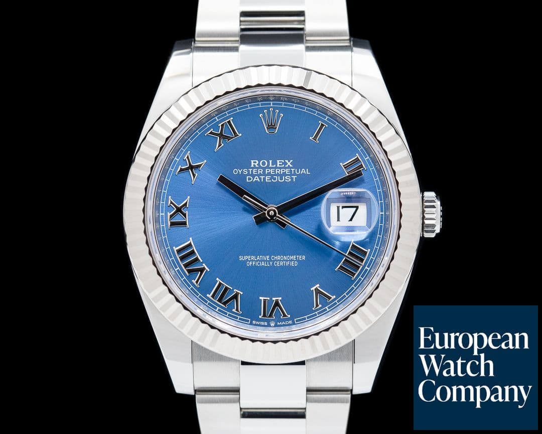 Image of Rolex Datejust 41 Blue Roman Numerals SS / SS 2022