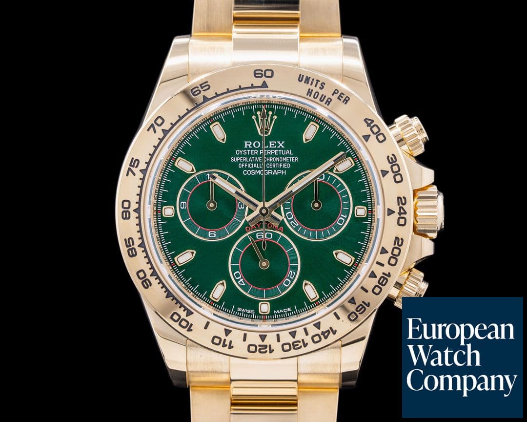 Image of Rolex Daytona 116508 18k Yellow Gold / Green Dial