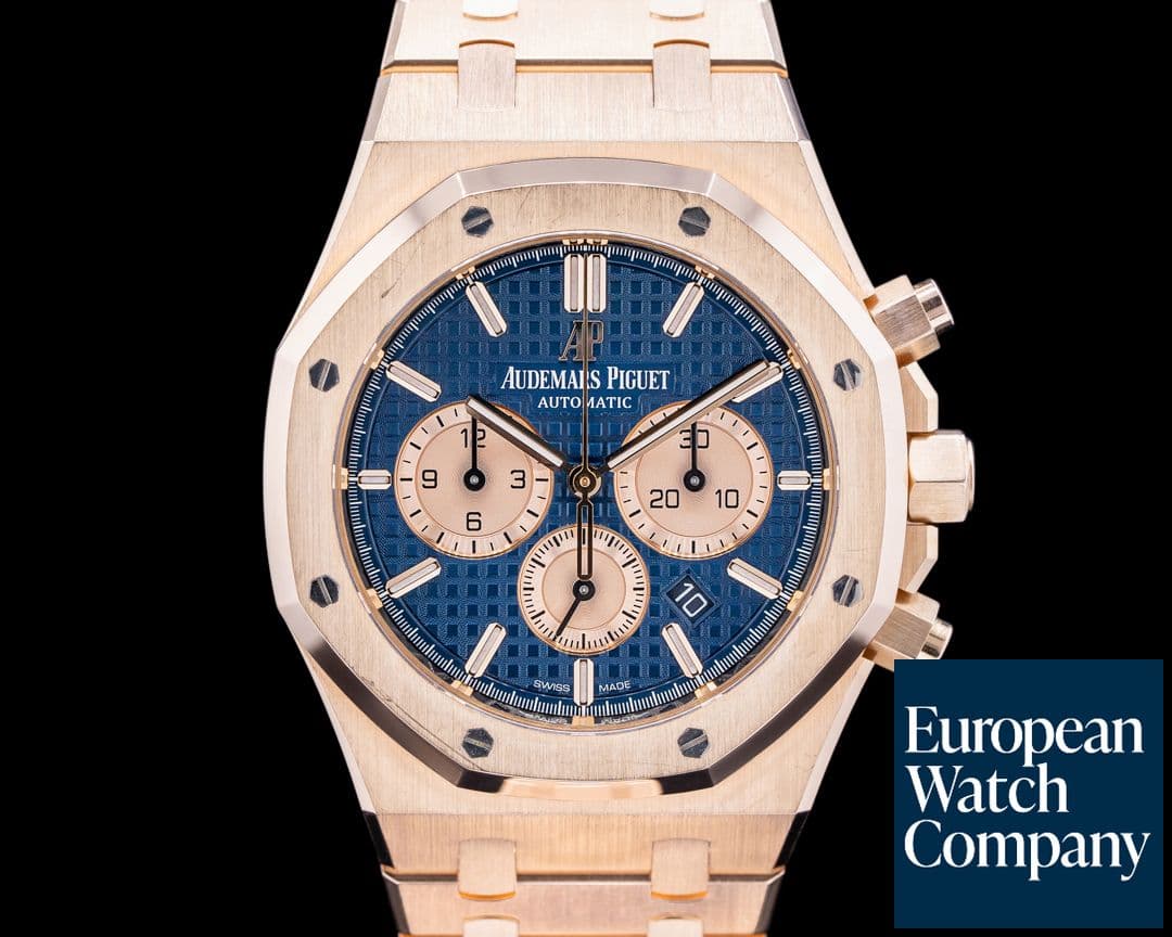 Image of Audemars Piguet Royal Oak 26331OR Chronograph 26331OR Blue Dial RG 41MM 