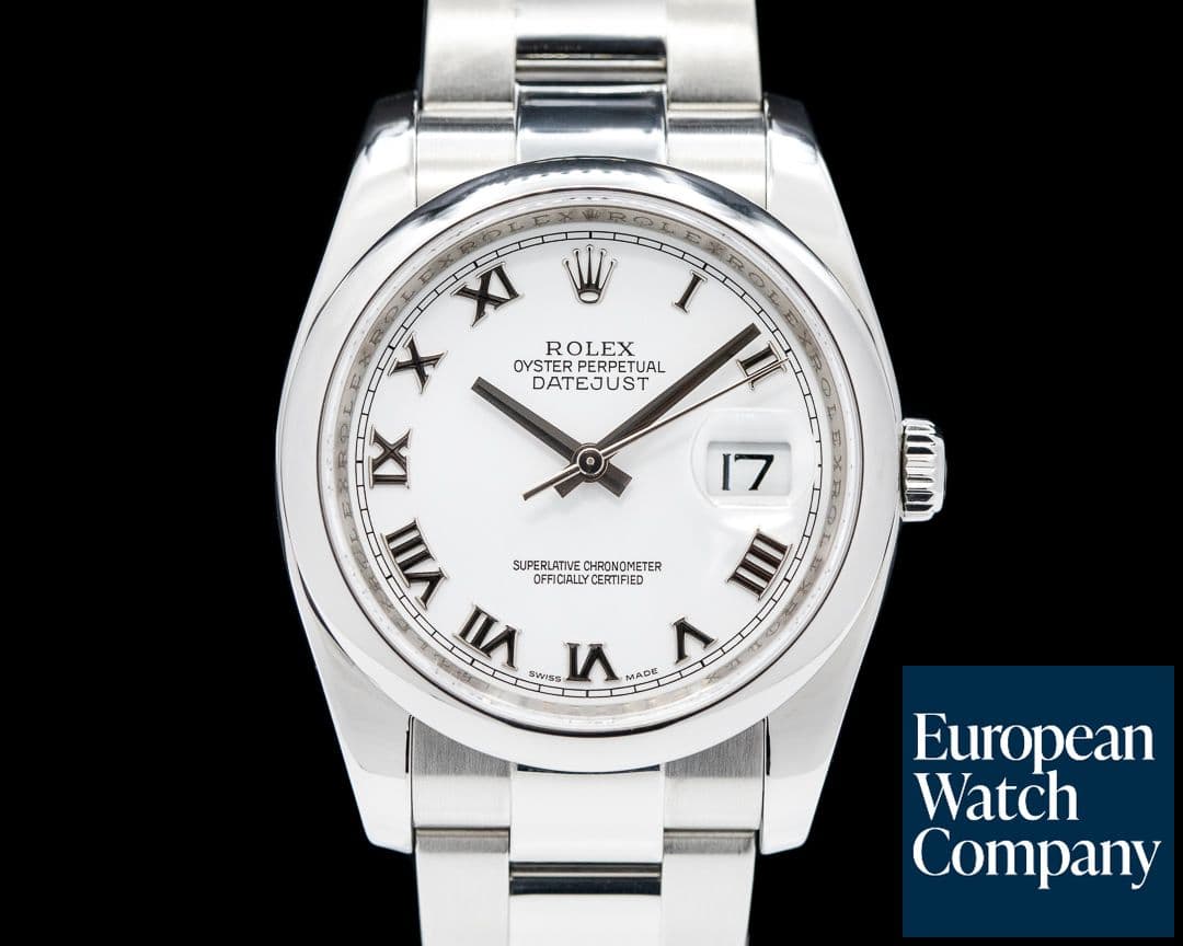 Image of Rolex Datejust White Roman Dial