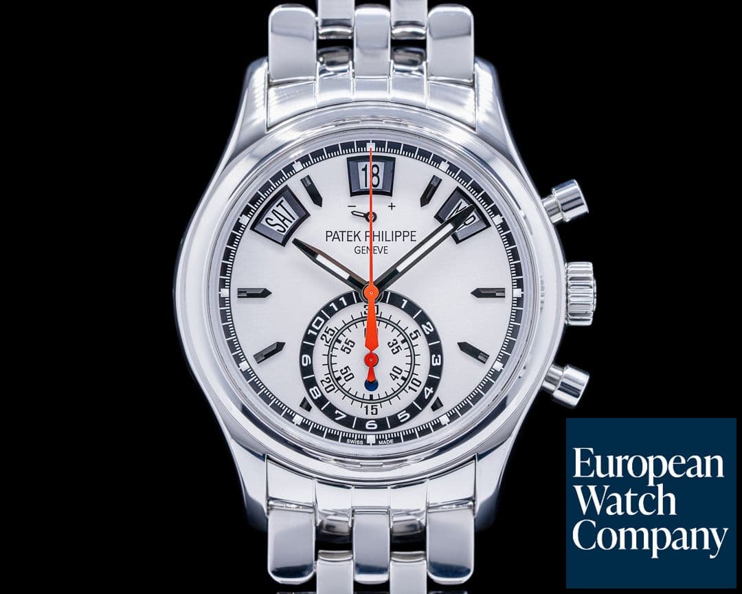 Image of Patek Philippe Annual Calendar 5960 Chronograph SS Silver Dial