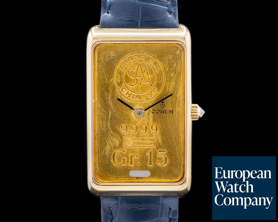 Image of Corum Corum 15 Gram Argor 999.9 Ingot Dial 18k YG