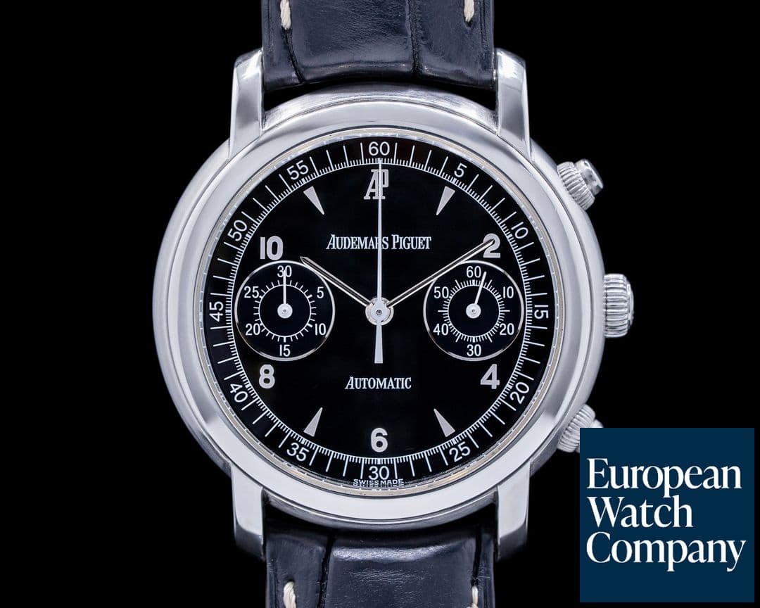 Image of Audemars Piguet Jules Audemars Chronograph SS Black Dial 