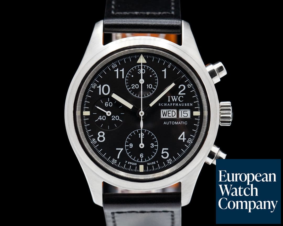Image of IWC Pilot Chronograph SS Black Dial
