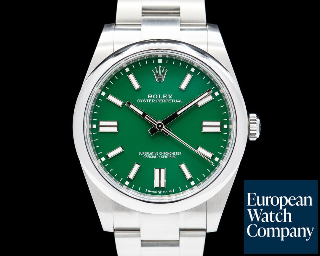 Image of Rolex Oyster Perpetual 124300 41mm SS / Green Dial UNWORN