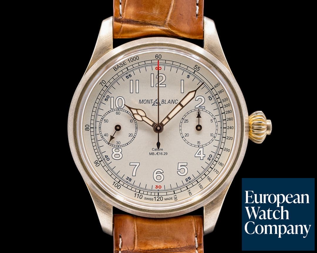 Image of Montblanc 1858 Monopusher Chronograph Tachymeter Bronze LIMITED 
