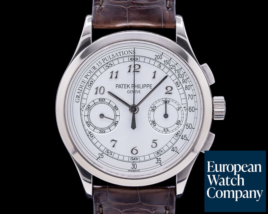 Image of Patek Philippe Chronograph 5170G 18K White Gold / Silver Pulsation 