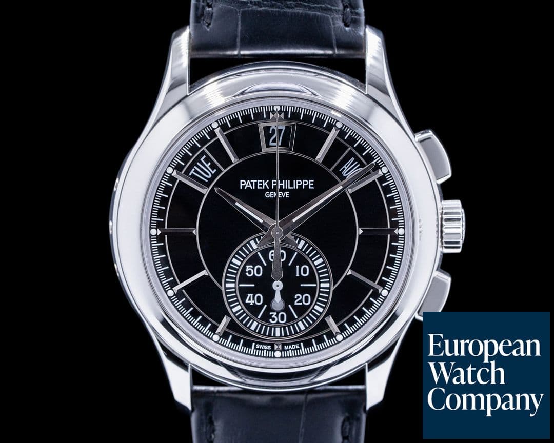 Image of Patek Philippe Chronograph Annual 5905P Calendar Platinum / Black Dial 