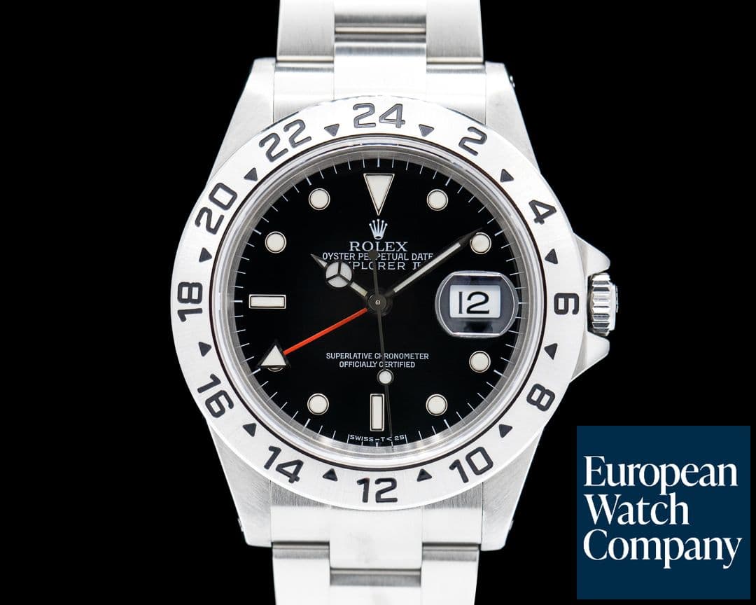 Image of Rolex Explorer II SS Black Dial 16570 very sharp