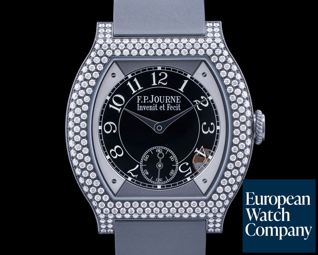 Image of F. P. Journe Elegante Quartz Titanium / Diamond Set 40MM
