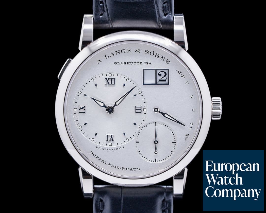 Image of A. Lange and Sohne Lange 1 191.039 18K White Gold Silver Dial 
