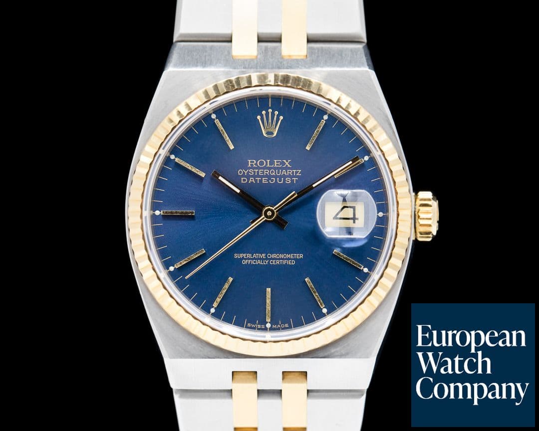 Image of Rolex Two Tone OysterQuartz Blue Dial Circa 1986