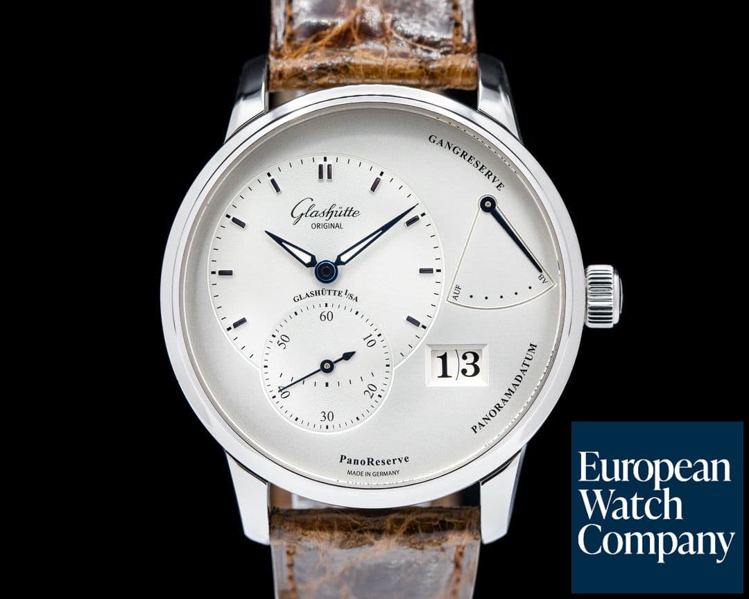 Image of Glashutte Original PanoReserve SS Manual Wind Silver Dial 39MM