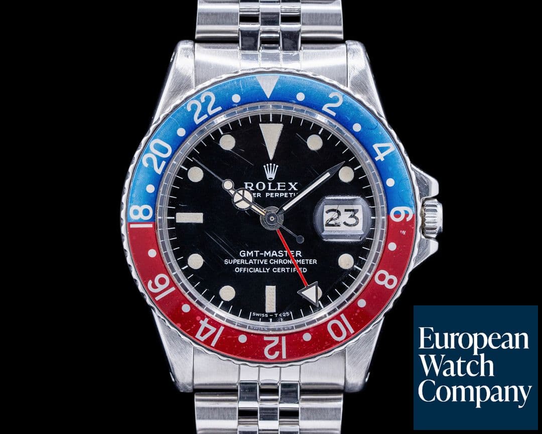 Image of Rolex Vintage Pepsi GMT Master "Long E" Dial c. 1972 
