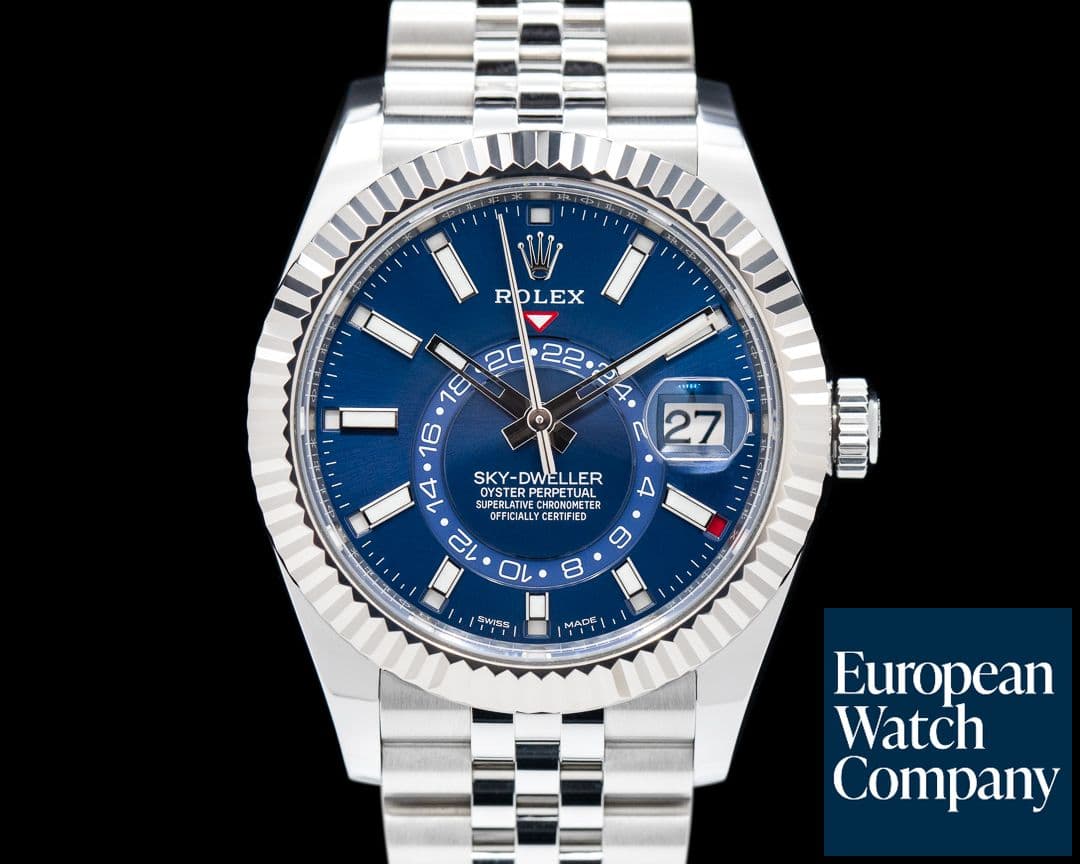 Image of Rolex Sky Dweller 326934 Steel Blue SS / Jubilee
