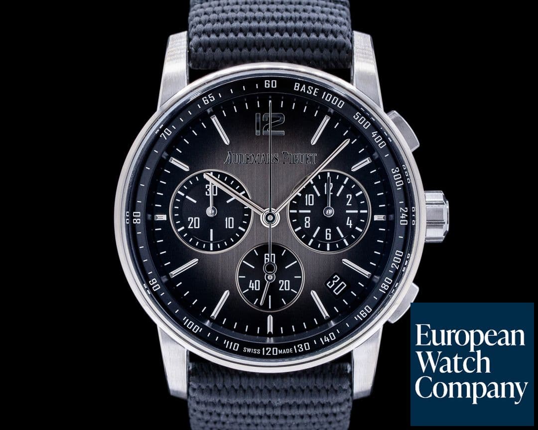 Image of Audemars Piguet Code 11:59 Chronograph 18k White Gold / Ceramic Smoked Grey Dial