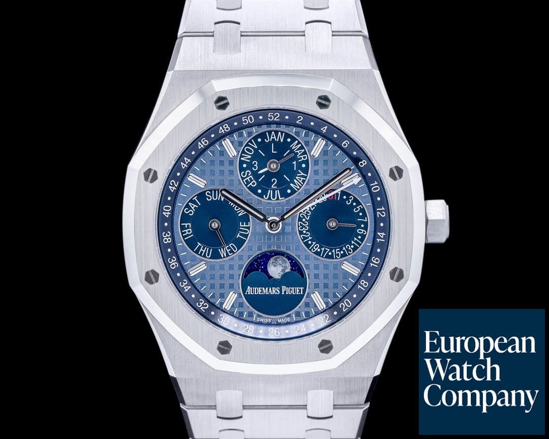 Image of Audemars Piguet Royal Oak 26574ST Perpetual Calendar Blue Dial 