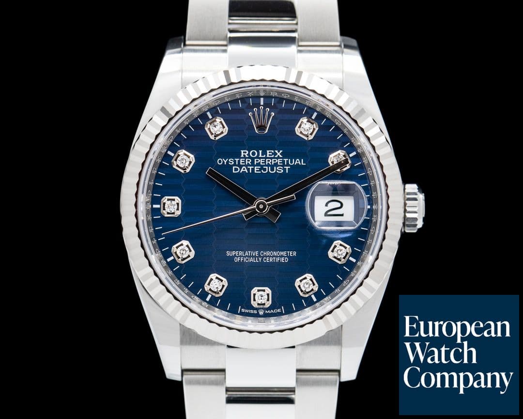 Image of Rolex Datejust 126234-0011 Blue Diamond Dial / Oyster Bracelet 