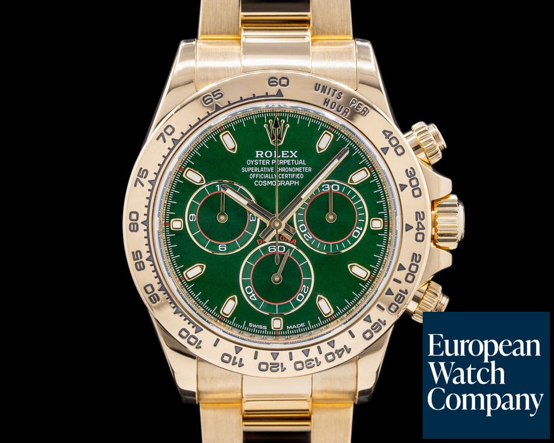 Image of Rolex Daytona 116508 18k Yellow Gold / Green Dial