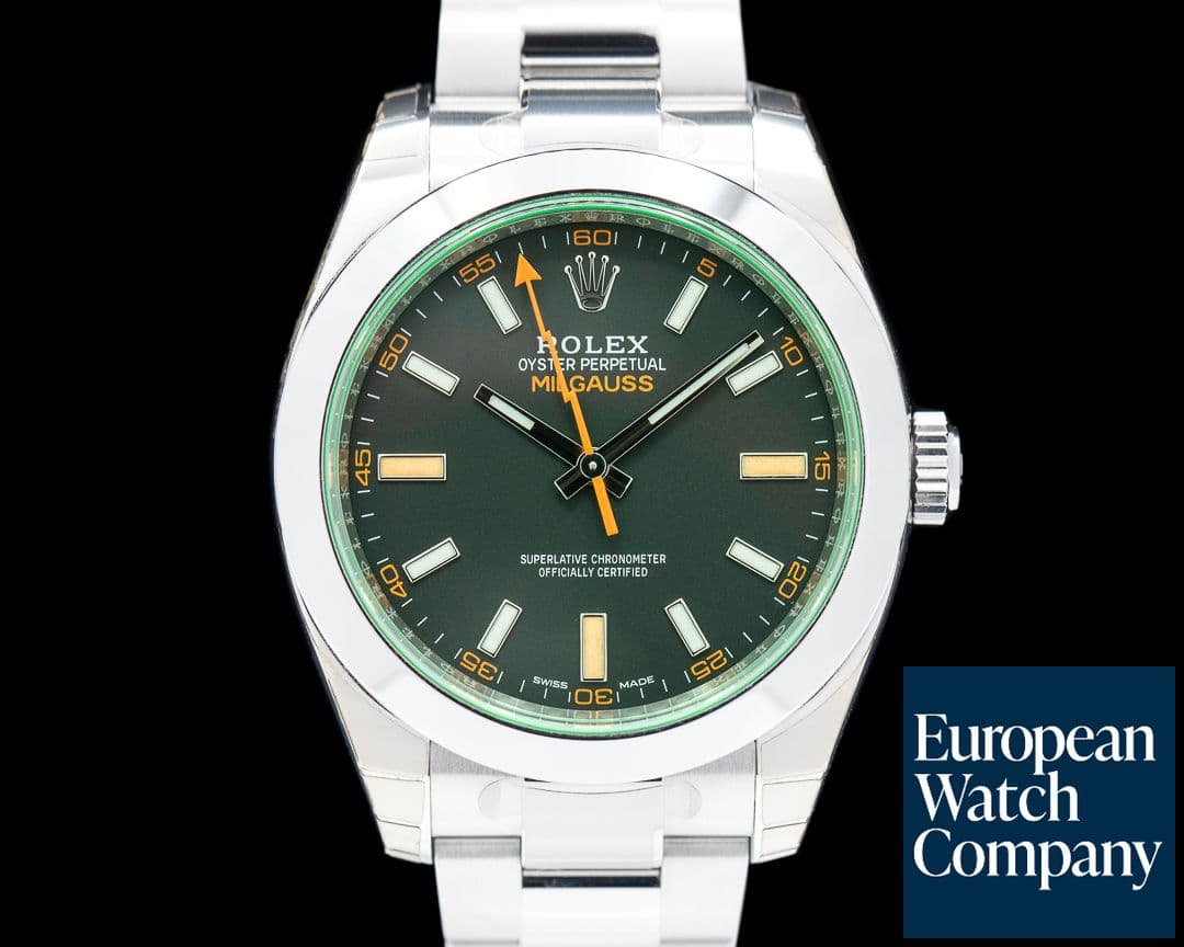 Image of Rolex Milgauss 116400GV Green Crystal Edition UNWORN 2023
