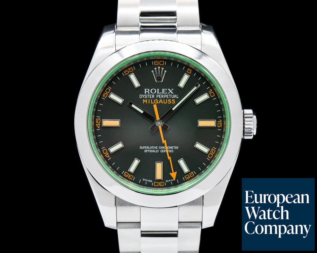 Image of Rolex Milgauss 116400GV Green Crystal Discontinued