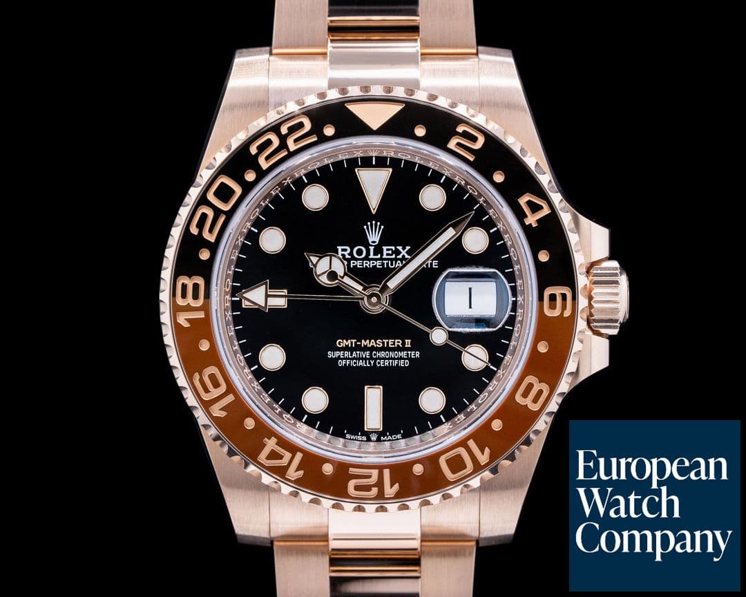 Image of Rolex GMT Master II 126715 18K Everose Ceramic Root Beer