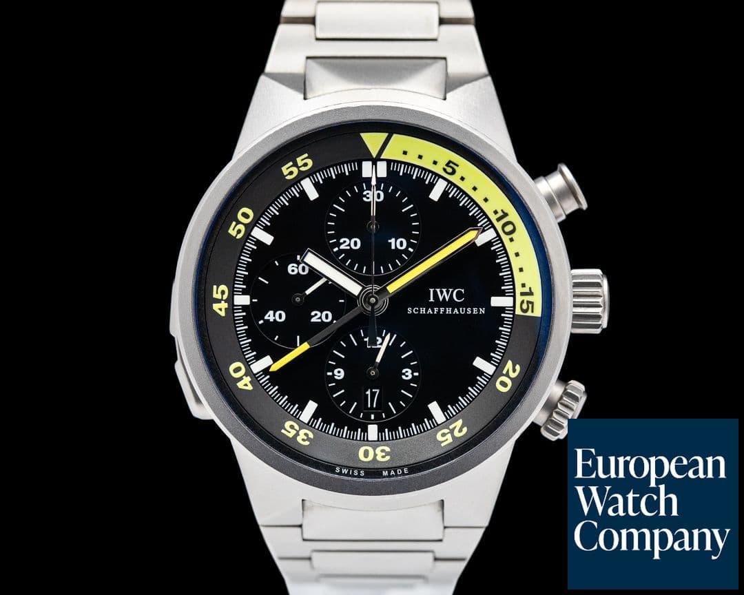 Image of IWC Aquatimer Split Minute Chronograph Titanium Black Dial